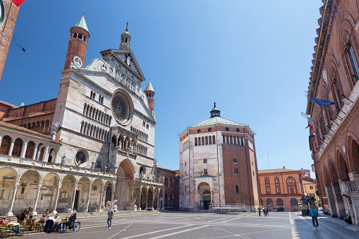 CREMONA, ITALY - MAY 24, 2016: The cathedral Assumption of the Blessed Virgin Mary.