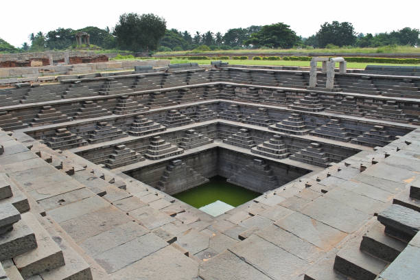 istock Stepped tank in Hampi, a UNESCO World Heritage Site. 916284412