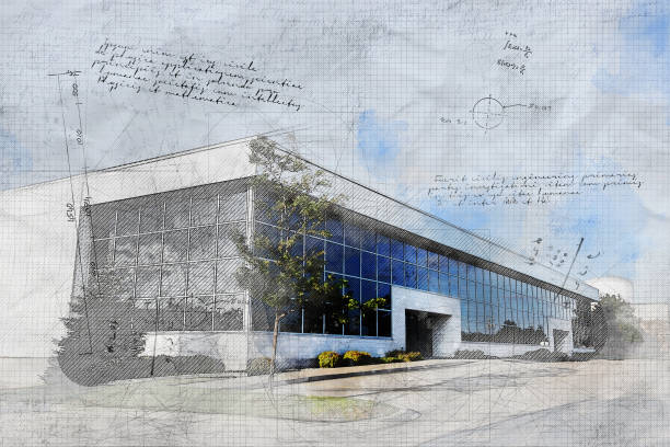 istock Corporate Offices with Grunge Effect 916288590