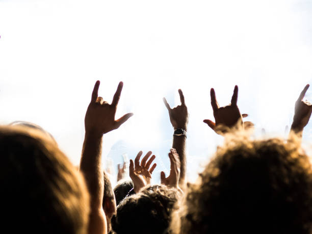 istock Concert crowd in front of a live stage 916291052
