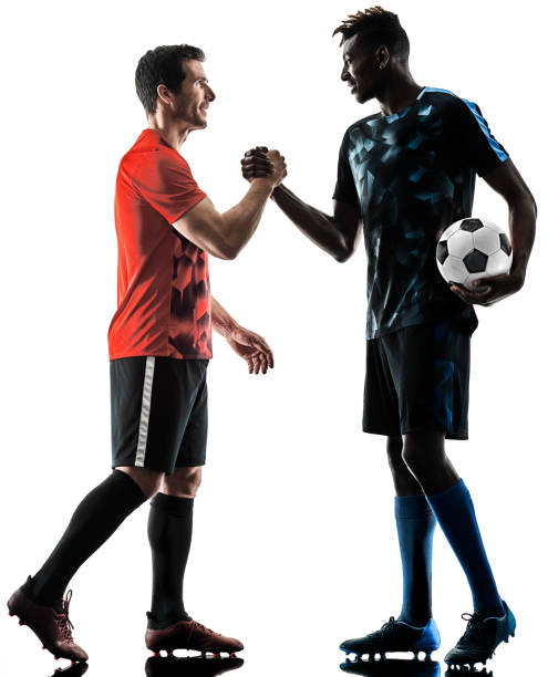 istock soccer players men isolated silhouette white background 916291350