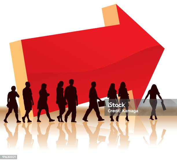 Direction Stock Illustration - Download Image Now - Direction, Red, Teenage Boys