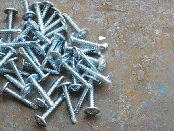istock Metal screw for construction and building 916301162