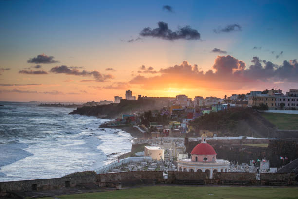 Cemetery in old San Juan, Puerto Rico Puerto Rico, San Juan, City, Capital Cities, Built Structure san juan stock pictures, royalty-free photos & images