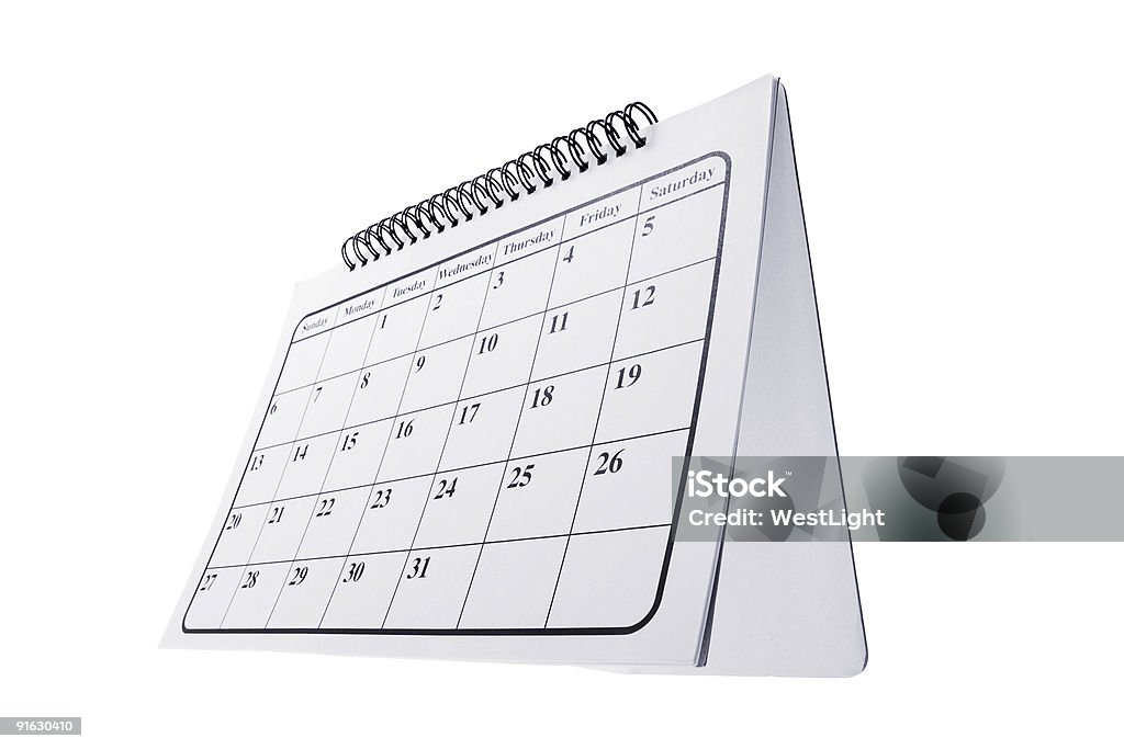 Schreibtisch Kalender - Lizenzfrei Datum Stock-Foto