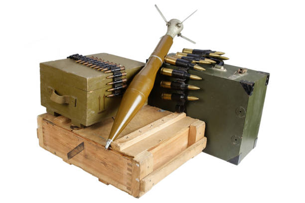 istock army box of ammunition with rocket-propelled grenade 916304338