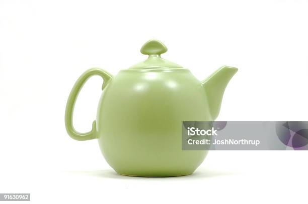 Tetera De Té Verde Foto de stock y más banco de imágenes de Tetera - Vajilla - Tetera - Vajilla, Fondo blanco, Blanco - Color