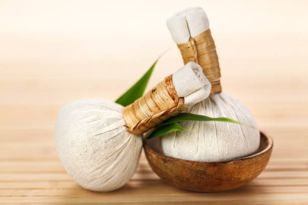 istock Luk Pra Kob, traditional name for massage stamps 916310764
