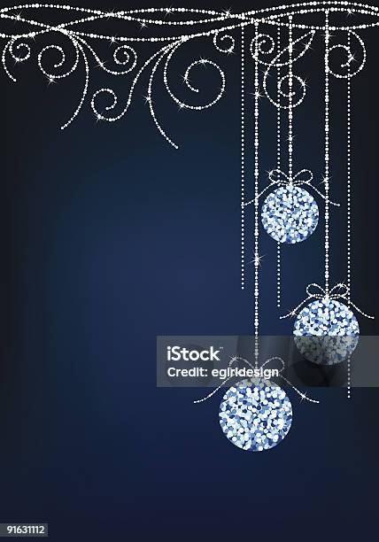 Brilhantes Fundo De Natal - Arte vetorial de stock e mais imagens de Abstrato - Abstrato, Azul, Brilhante - Reluzente
