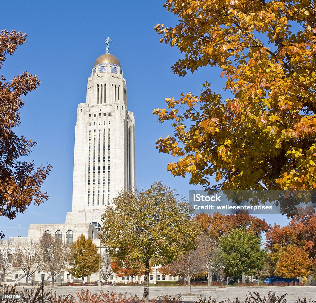 Edificio del Capitolio del Estado de Nebraska - Foto de stock de Capitolio estatal de Nebraska libre de derechos