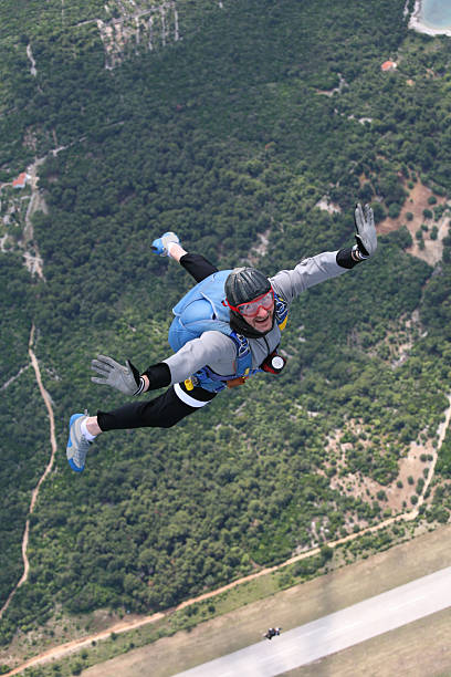 istock Skydiver in air-Losinj Island 91631632