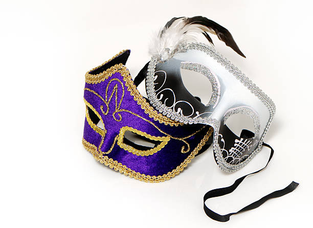 istock Venetian masks on a light background 91631738