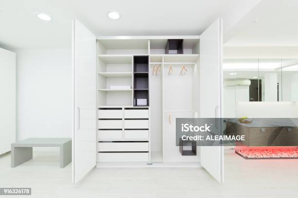 Walkin Closet Stock Photo - Download Image Now - Walk-in Closet, Closet, Open