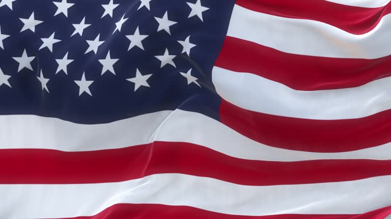 american flag slow motion