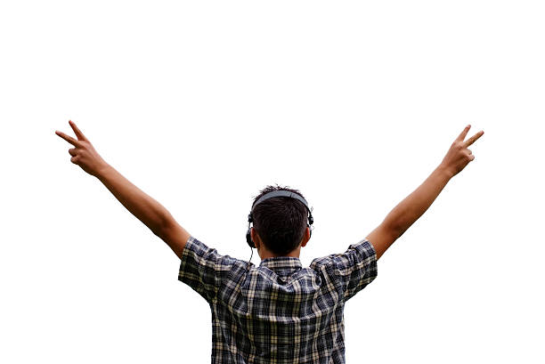istock Young and headphones,clipping path 91632916