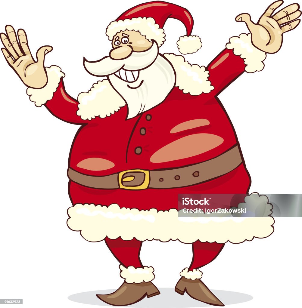 Big fat Santa Claus - Royalty-free Cartoon Stockillustraties Big fat Santa Claus - Royalty-free Cartoon Stockillustraties