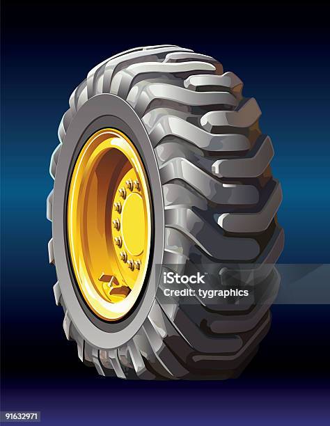 트랙터 타이어 트랙터에 대한 스톡 벡터 아트 및 기타 이미지 - 트랙터, 바퀴, 타이어