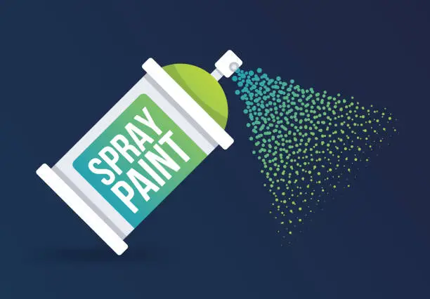 Vector illustration of Spray Paint Can