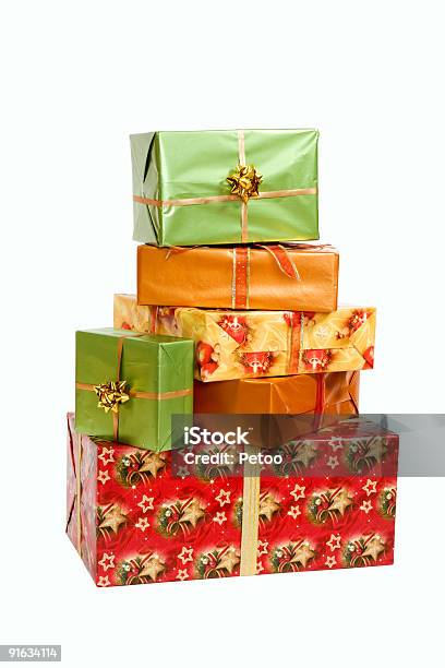 Regalos De Navidad Foto de stock y más banco de imágenes de Caja - Caja, Caja de regalo, Cinta