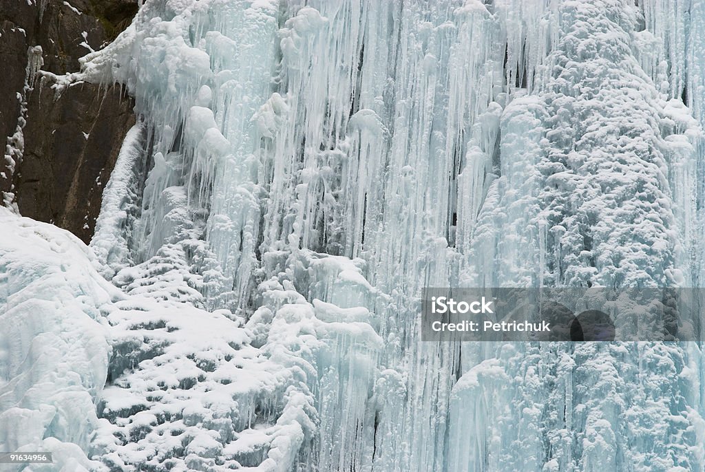 Winter-Wasserfall - Lizenzfrei Berg Stock-Foto