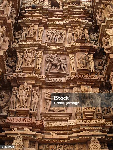 Templo A Khajuraho Foto de stock y más banco de imágenes de Aire libre - Aire libre, Antiguo, Arquitectura