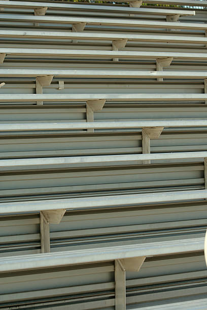 istock Football field bleachers 91635084
