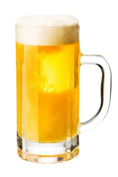Beer into a beer mug