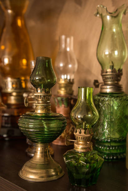 istock Collection of old-styled kerosene lamps 916358500