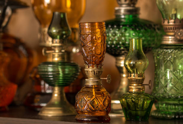 istock Collection of old-style kerosene lamps 916358624