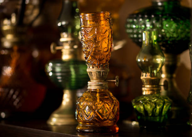 istock Small orange kerosene lamp 916359198