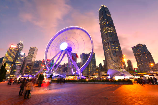 istock Ferris Wheel in Hong Kong 916366190