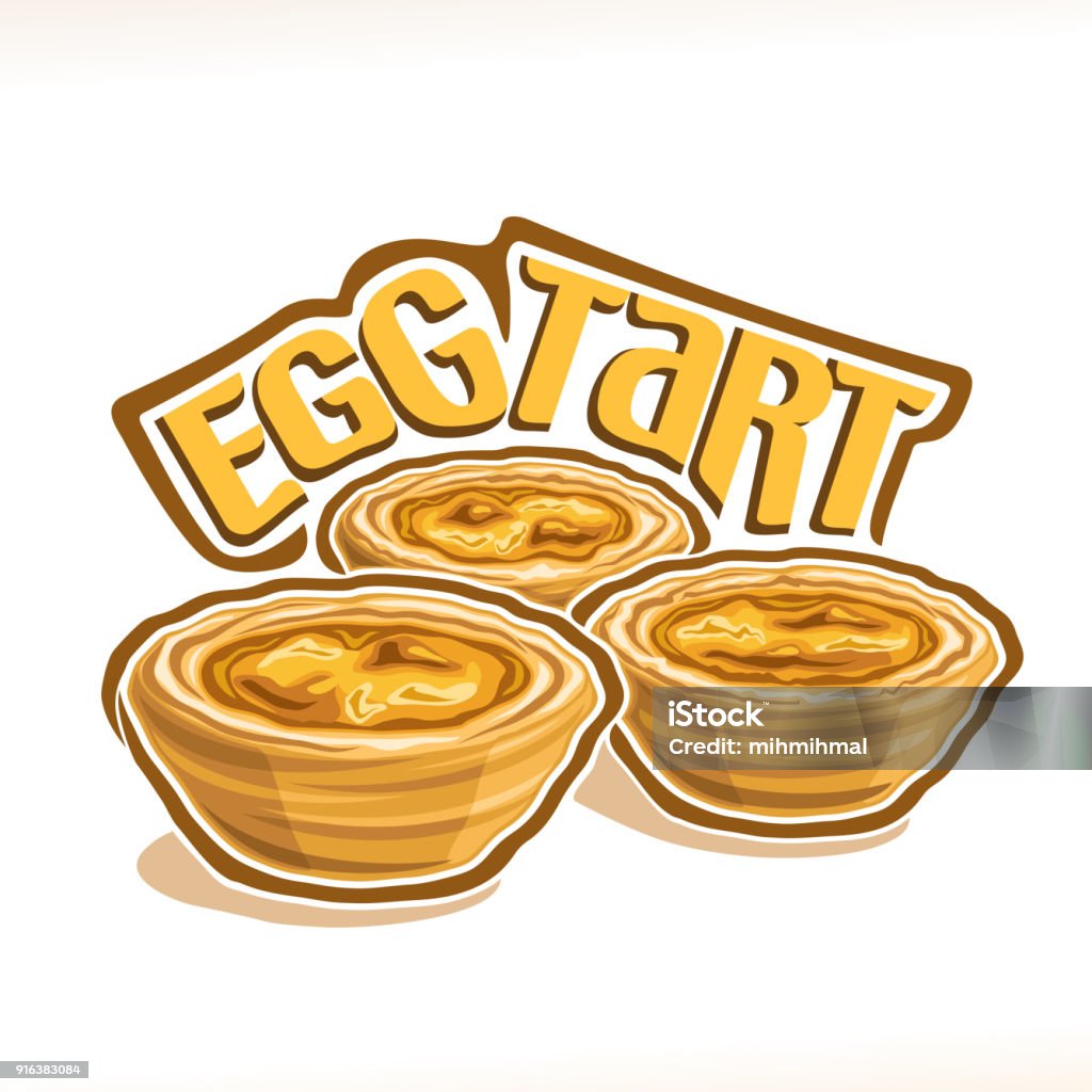 Egg-Tarte  - Lizenzfrei Speisen Vektorgrafik