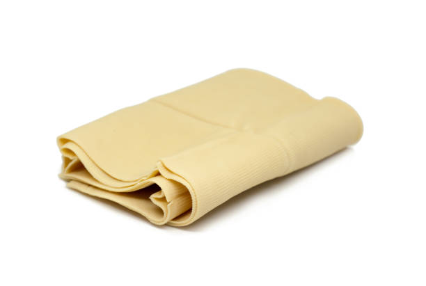 istock Bean curd skin on white background. 916383880