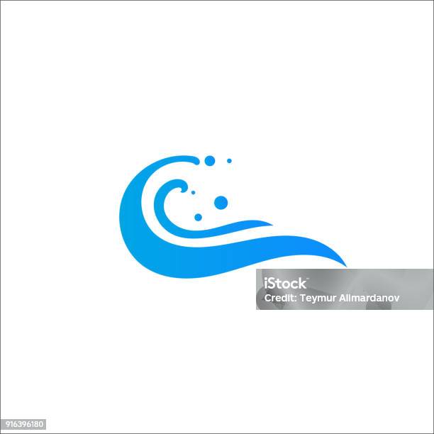 Abstract Water Wave Icon Icon Vector Design Element Stock Illustration - Download Image Now