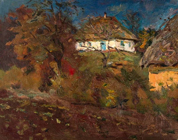 istock Oil painting, handmade 916403732