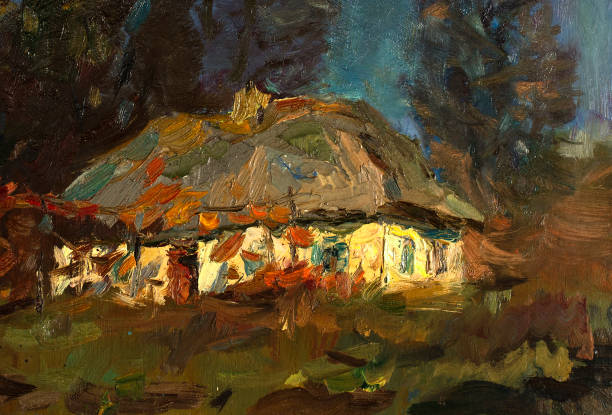 istock Oil painting, handmade 916403946