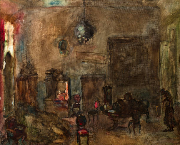 istock Oil painting, handmade 916404070