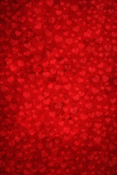 Photo of Grunge background with heart shapes