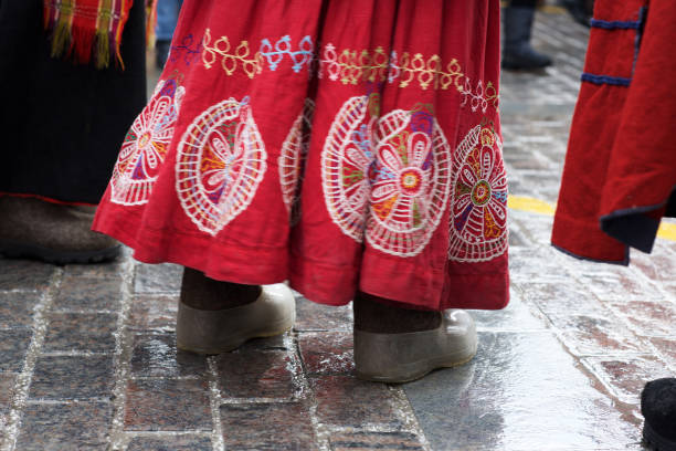 istock Traditional Russian winter wool footwear. 916406894