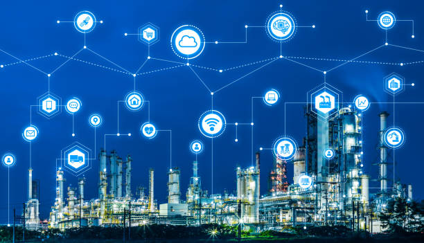 industry4.0 i iot (internet rzeczy). system automatyki fabrycznej. sztuczna inteligencja. - sensory perception zdjęcia i obrazy z banku zdjęć