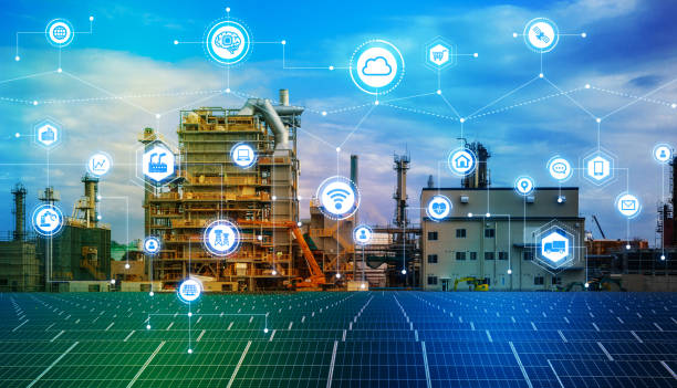 istock Industry4.0 and IoT(Internet of Things). Factory automation system. AI(Artificial Intelligence). 916414170