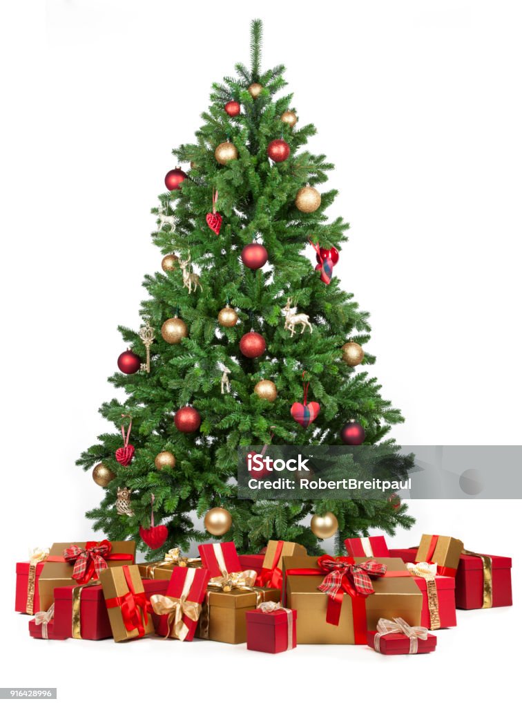 Foto de Árvore De Natal Com Presentes Debaixo Muitos e mais fotos de stock  de Árvore de Natal - Árvore de Natal, Presente, Figura para recortar -  iStock