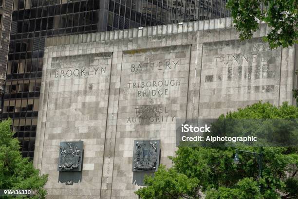 The Brooklyn Battery Tunnel Stock Photo - Download Image Now - 2017, Architecture, Authority