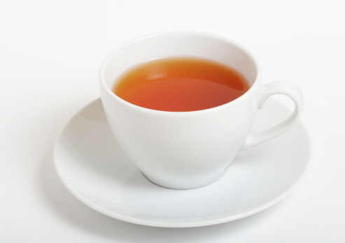 Taza de té negro photo