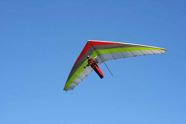 Hangglider in action(Grobnik-Croatia) Hangglider in action(Grobnik-Croatia) hang glider stock pictures, royalty-free photos & images