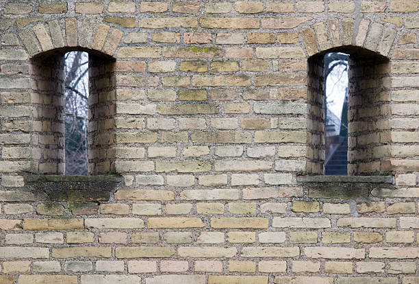 istock Loopholes in old wall 91646147