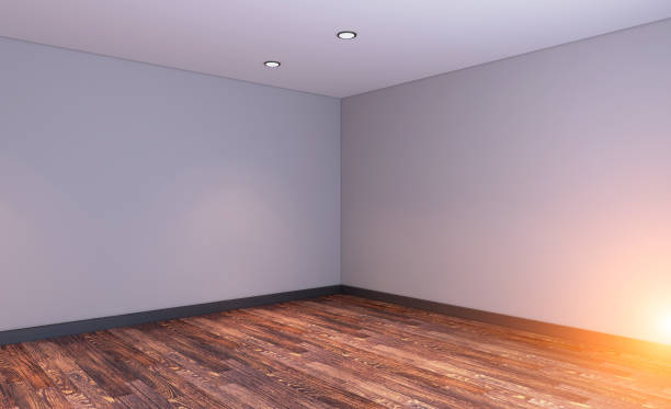 istock Modern Empty  office Cabinet. Meeting room. 3D rendering. Sunset. 916468256