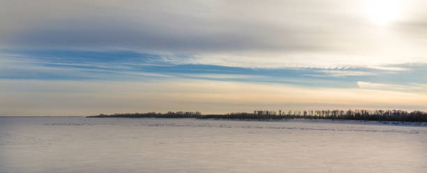 istock panorama of the snow river 916472134
