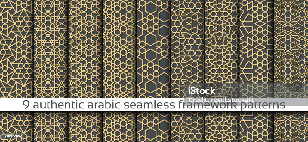 Pattern Riyadh Seamless Seamless Pattern With Seamless Pattern In Authentic Arabian Style Stock ...