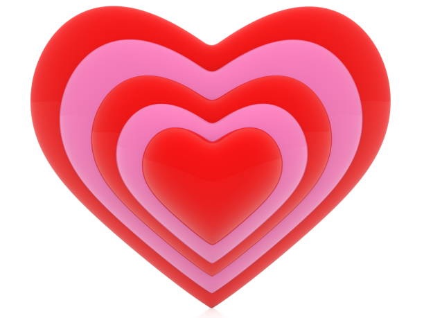 istock Growing red hearts.3d illustration 916474910